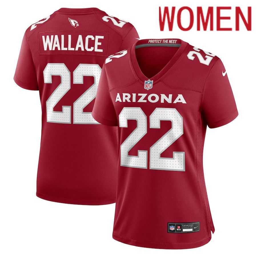 Women Arizona Cardinals #22 KVon Wallace Nike Cardinal Team Game NFL Jersey